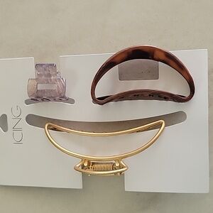 Set Of Three Hair Claws